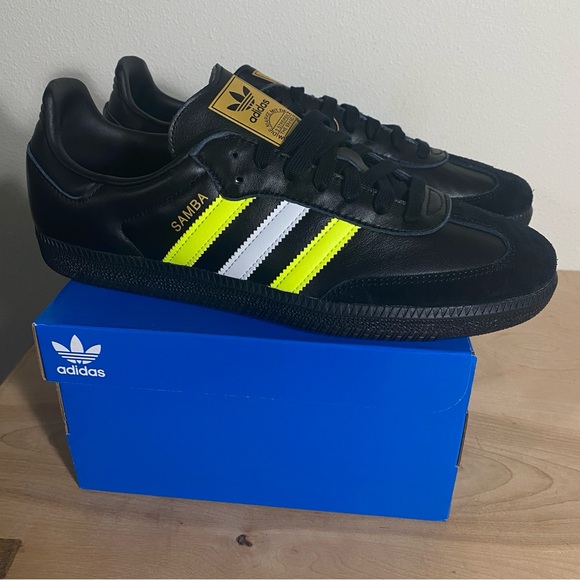 adidas Other - COPY - Size 11 - adidas Samba OG Black Solar Yellow